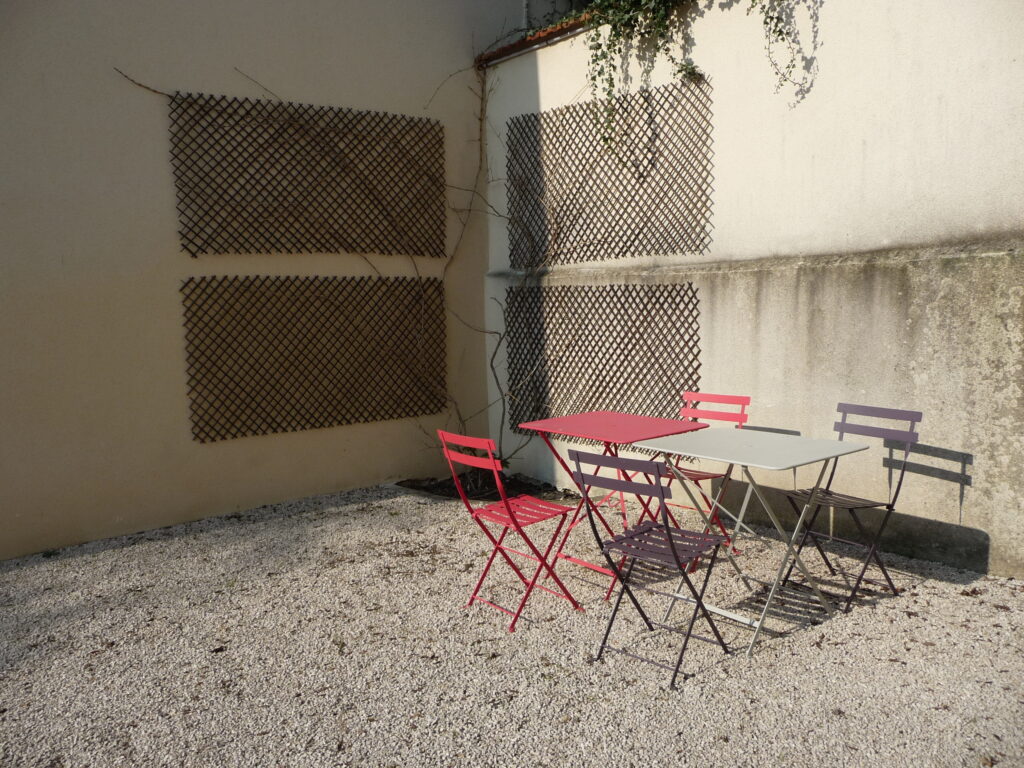 courette privative gite au clair de lune
